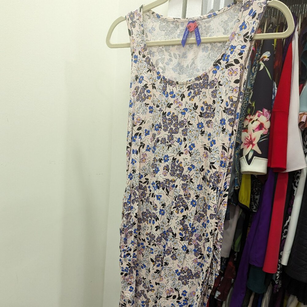 Seraphine Pale Pink Floral Maternity Dress Size 6 - Picture 5 of 7